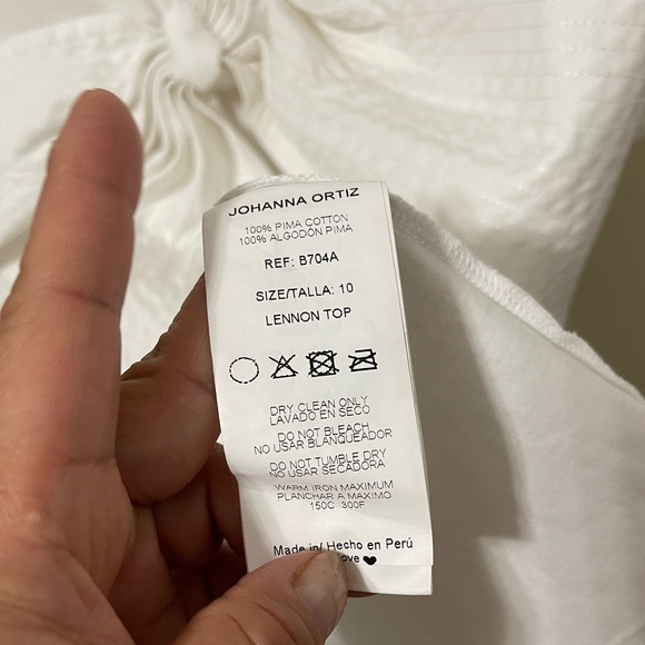 💙JOHANNA ORTIZ WHITE BOW TOP. - Picture 11 of 11